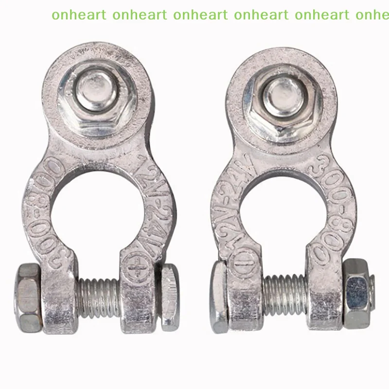 

[C]1 Pair Battery Terminal Clamp Zinc Alloy Positive & Negative Pole Auto Car Screw Connector Car Battery Terminal Clamp
