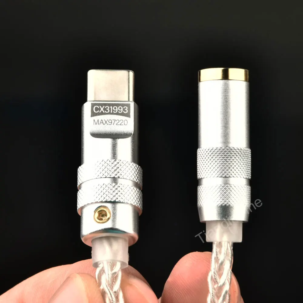 Ulepszony cyfrowy wzmacniacz audio CX31993 MAX97220 podwójny układ typu c-3,5mm AMP HiFi adapter audio 32Bit/384kHz DAC dla iphone15