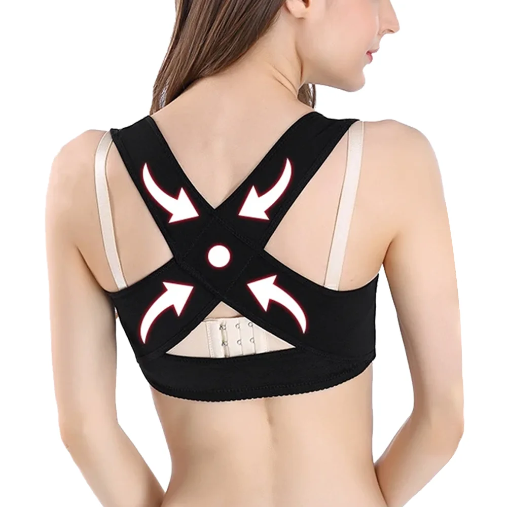 Invisible Body Shaper Corset Women Chest Posture Corrector Belt Back Shoulder Support Brace Posture Correction for Health Gym image 3