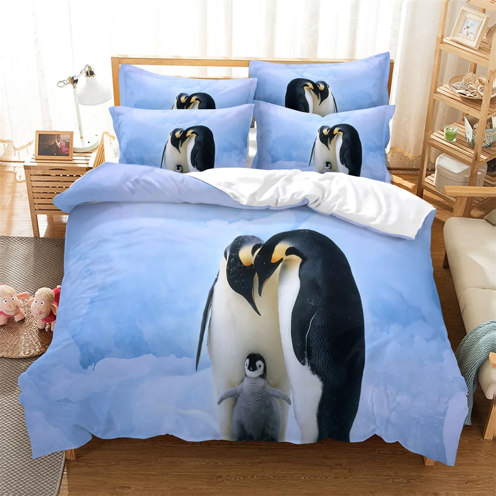 

Penguin Bedding Set Duvet Cover Set 3d Bedding Digital Printing Bed Linen Queen Size Bedding Set Fashion Design