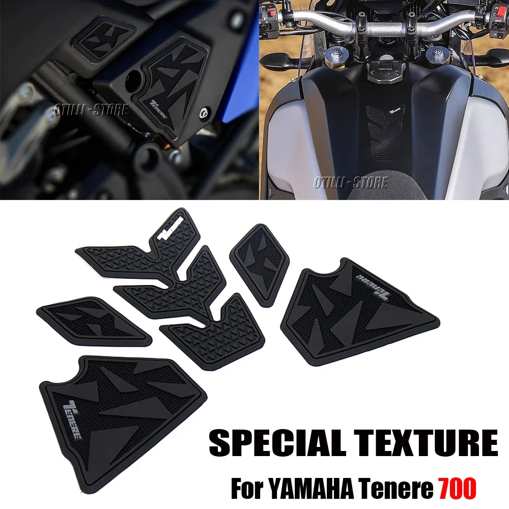 

New TENERE 700 Tenere 700 Accessories Non-slip Side Fuel Tank Pads Stickers Waterproof Pad Sticker Fit For Yamaha Tenere700