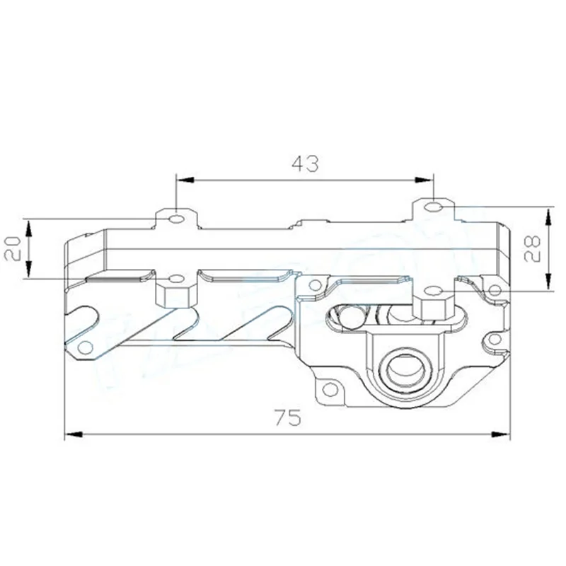 TAROT 25mm CNC ALL Metal Electric Retractable Landing Gear Skids DRIVER TL8X003 for TL8X001 TL6X001 TL4X001