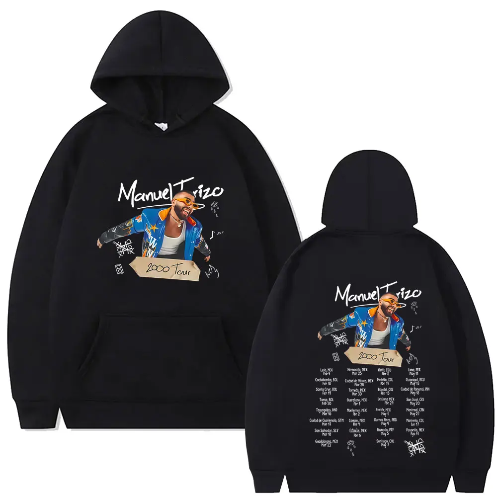 

Manuel Turizo 2000 Tour Hoodie Men Women Hip Hop Fashion Oversized Pullover Hoodies Men's Casual Fleece Cotton Vintage Tracksuit