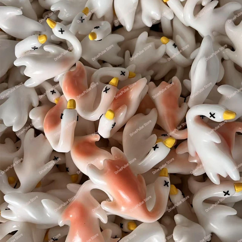 قطعة واحدة من شماعات سيارة البطة الحرارية - قلادة راتينج متغيرة الألوان لمرآة الرؤية الخلفية، ملحقات لوحة القيادة الآمنة للديكور المتأرجح اللطيف