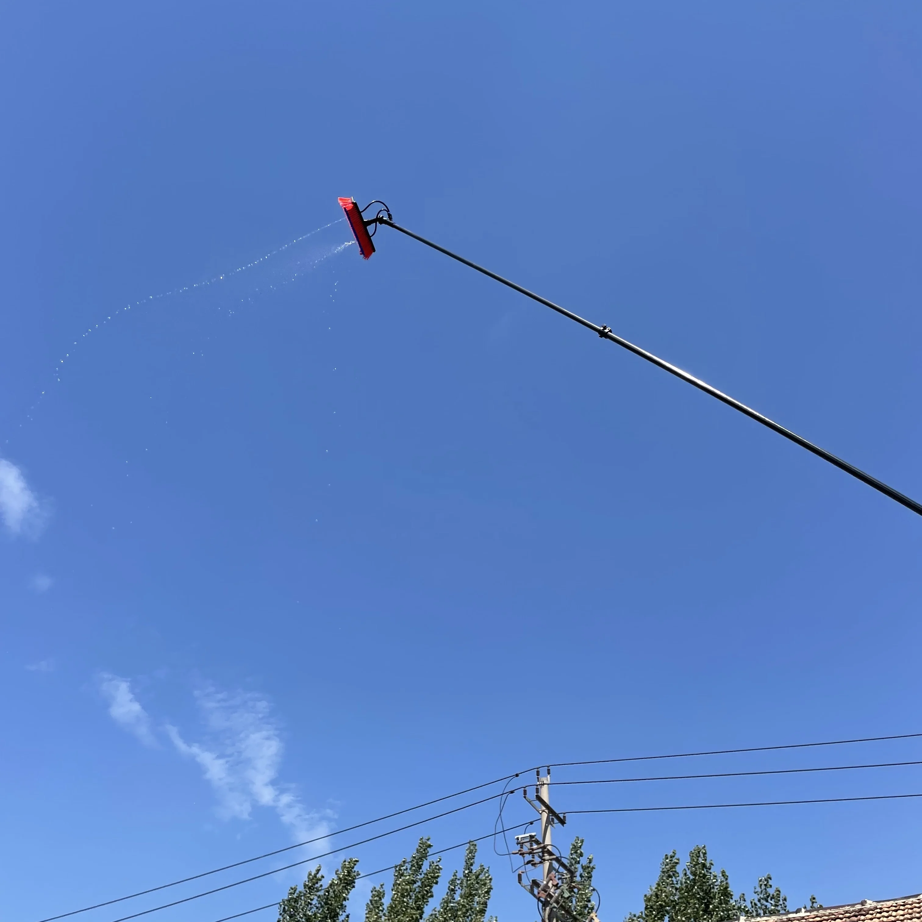 Adjustable WFP 18m 20m Carbon Fiber Telescopic Extension Pole Water Fed Window Glass/solar Panel Cleaning Poles