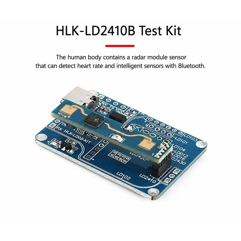 [B24B!】 HLK-LD2410B Human Body Movement Detection Presence Radar Module Sensor Heartbeat Sensing Intelligent Functionality