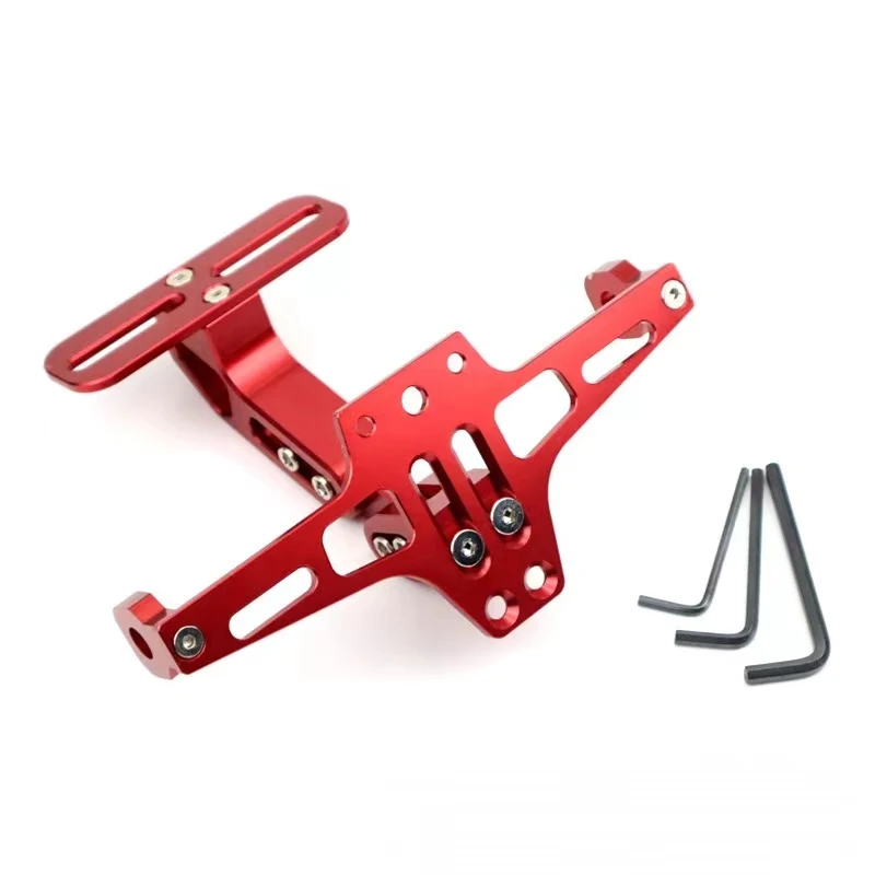 Universal Adjustable Motorcycle License Number Plate Bracket Rear Turn Signal Lamp Holder CNC Aluminum Fender Eliminator Kits