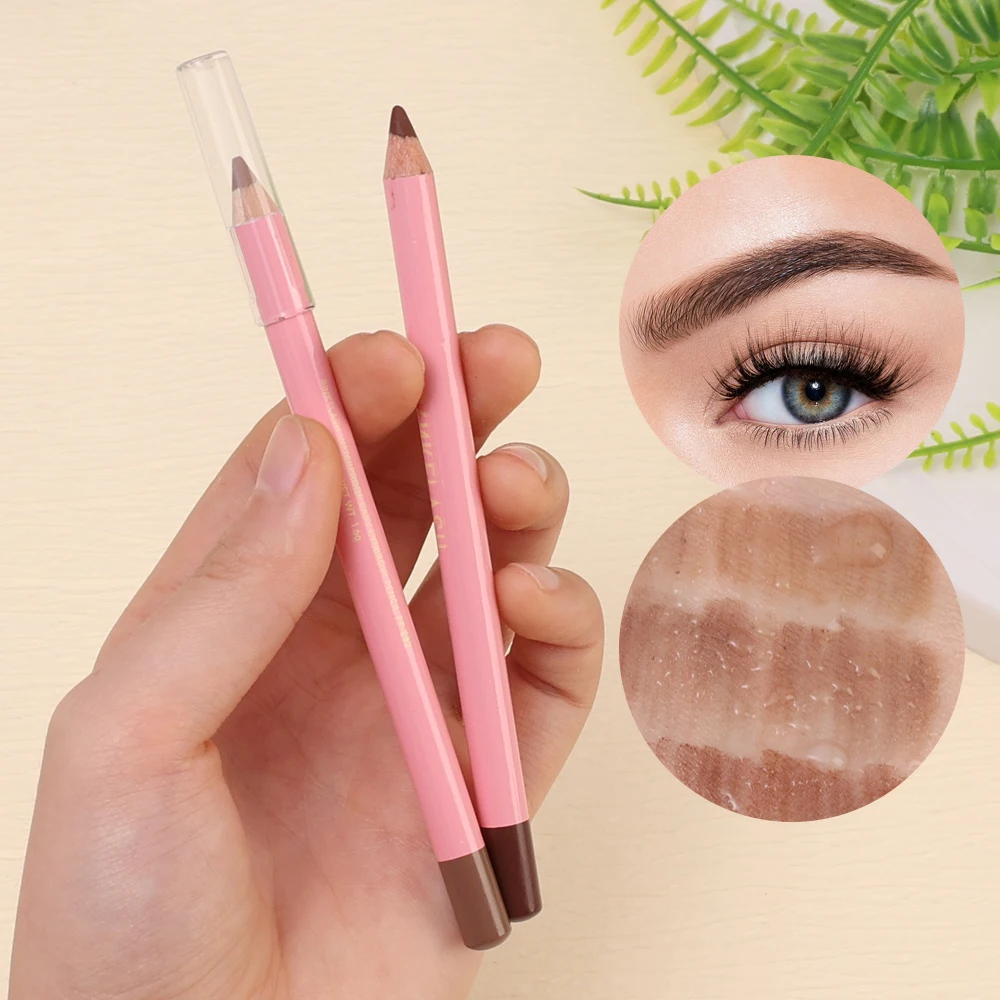 4pcs Eye Brow ดินสอกันน้ํา Professional Women Eye แต่งหน้าปากกาง่ายสีธรรมชาติสีดําสีน้ําตาลเครื่องสําอางค์ความงามเครื่องมือคิ้ว