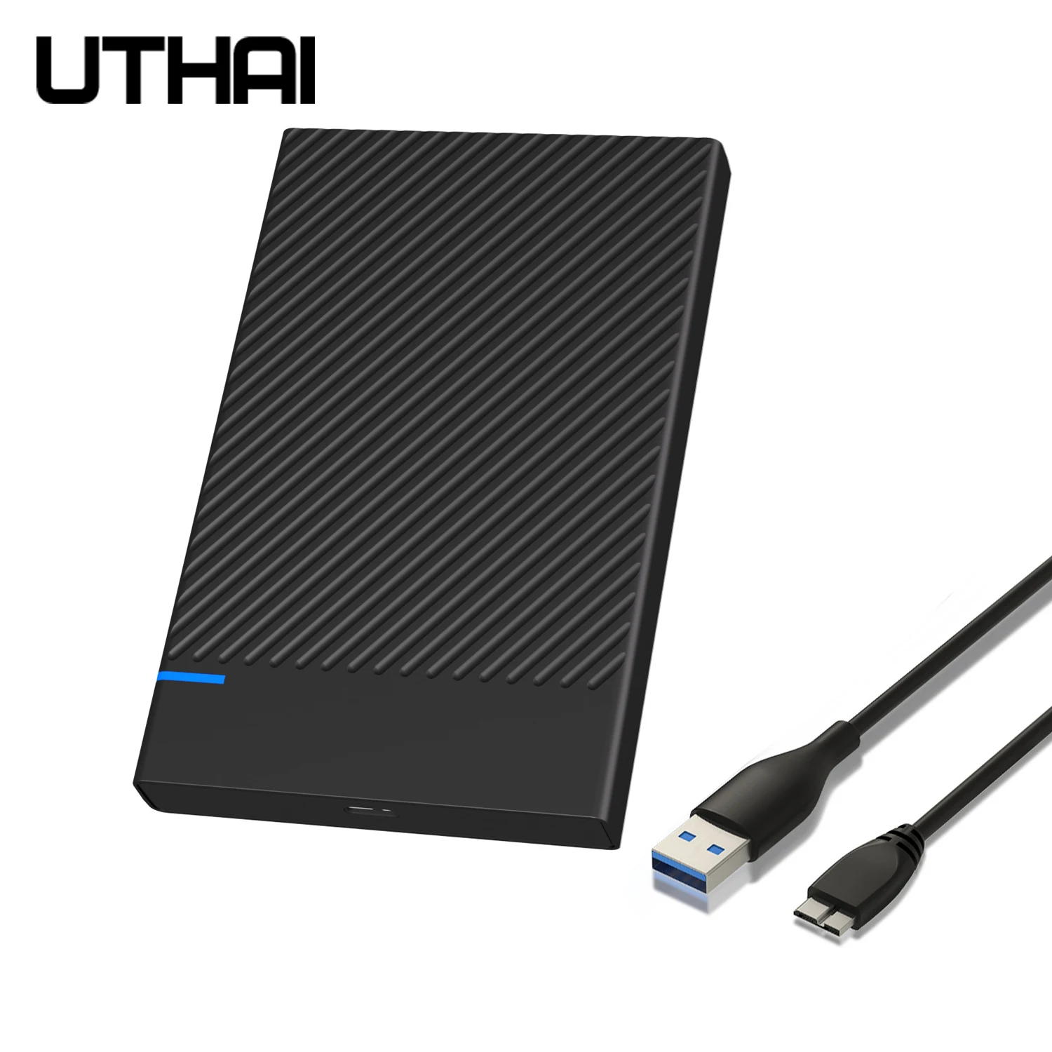 UTHAI 2.5-Inch External Hard Drive Enclosure USB 3.0/5Gbps Type-C SATA Interface Portable Serial Port Compatible with Computer