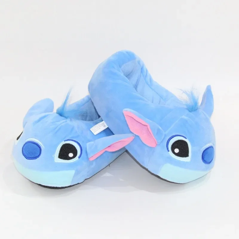 Disney Stitch Children Warm Cotton Slippers Fall and Winter 3-10 Years Old Baby Anime Stuffed Home Cotton Slipper Birthday Gifts