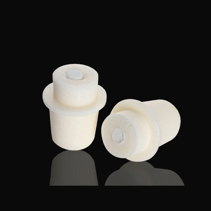 

Conical flask silicone stopper with sand core Bottle rubber cover Perforated stopper bung Closing plug Sealed lid cap 24-60mm