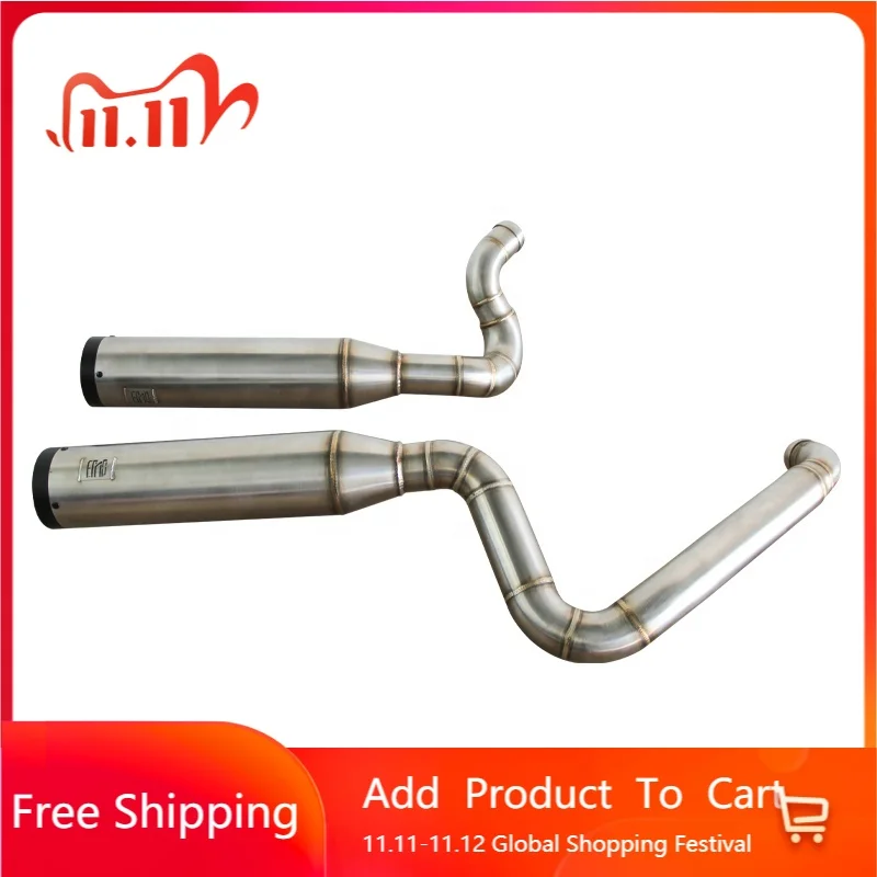 

STLF 2018-2023 New Condition HD Softail Titanium Alloy 2-into-2 Performance Stainless Steel Motorcycle Exhaust System