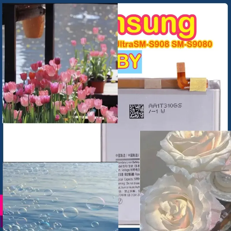 

EB-BS908ABY Сменный аккумулятор 5000 мАч для Samsung Galaxy S22 Ultra S22Ultra SM-S908 SM-S9080, аккумуляторы для мобильных телефонов