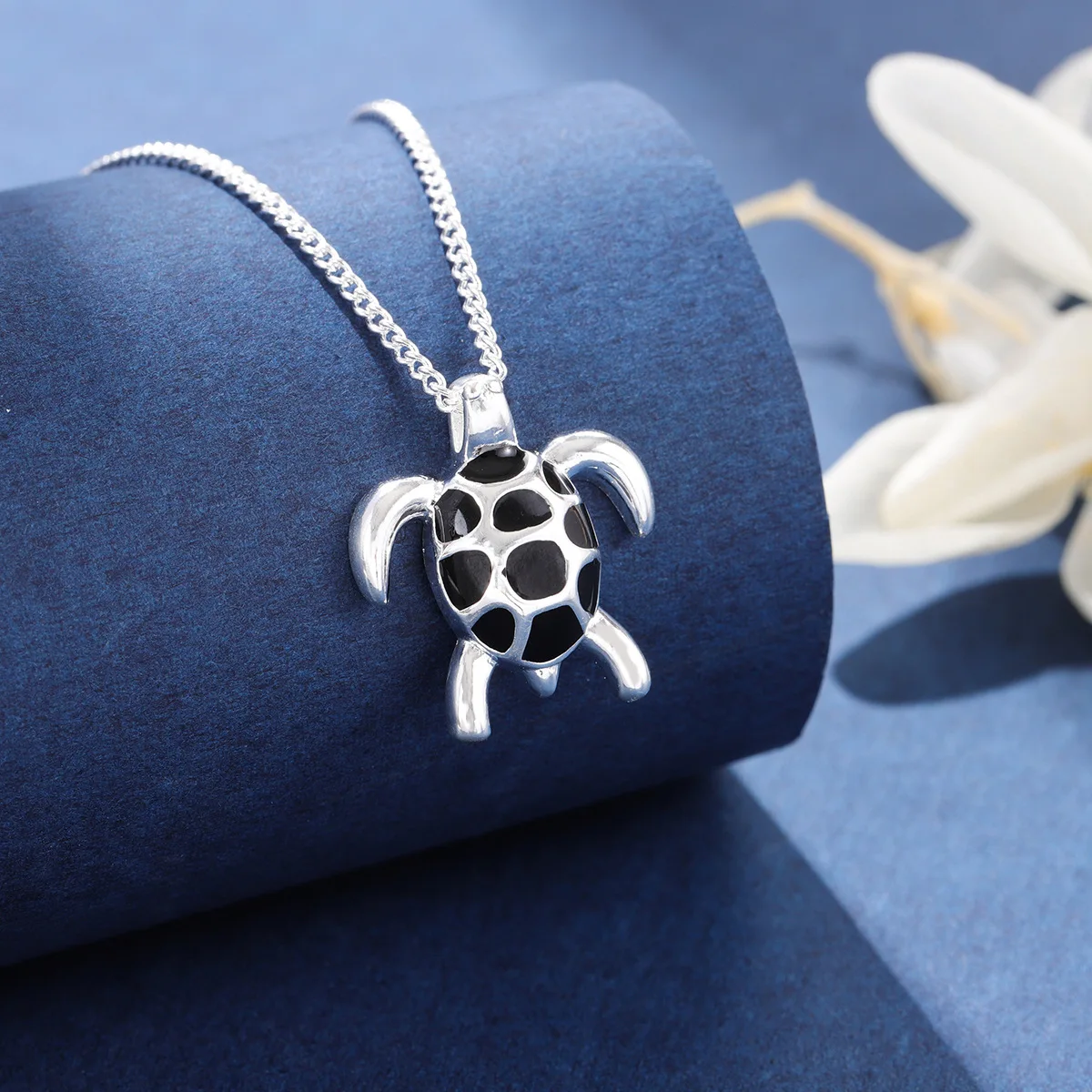 New Arrival Creative Popular 925 Sterling Silver Jewelry Female Lovely Turtle Shape Clavicle Chain Pendant Necklaces  XL087