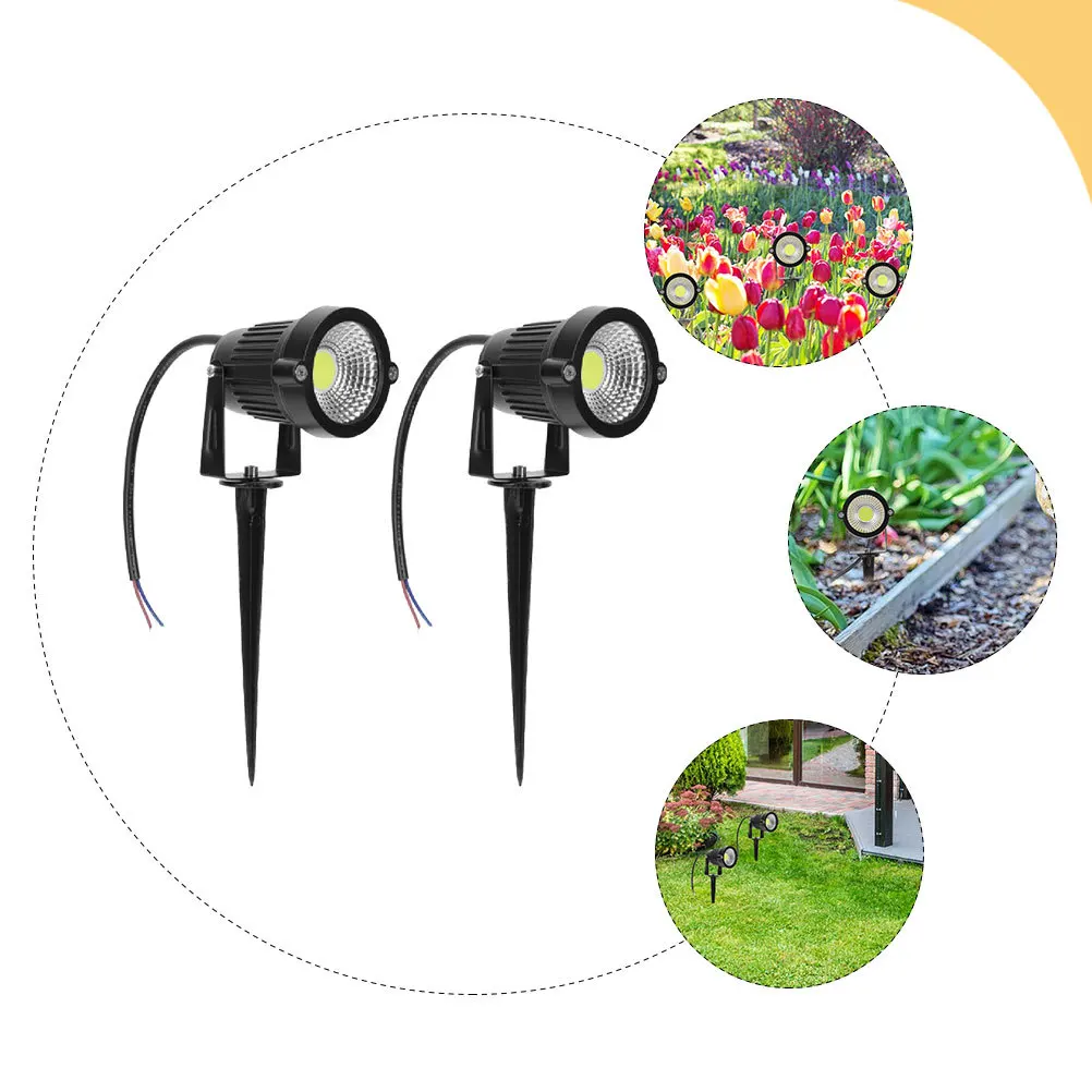 

2Pcs Insert Yard Light Waterproof Garden Light Fine Workmanship Pathway Lights Suitable for Villas Courtyards Decorative Lamps