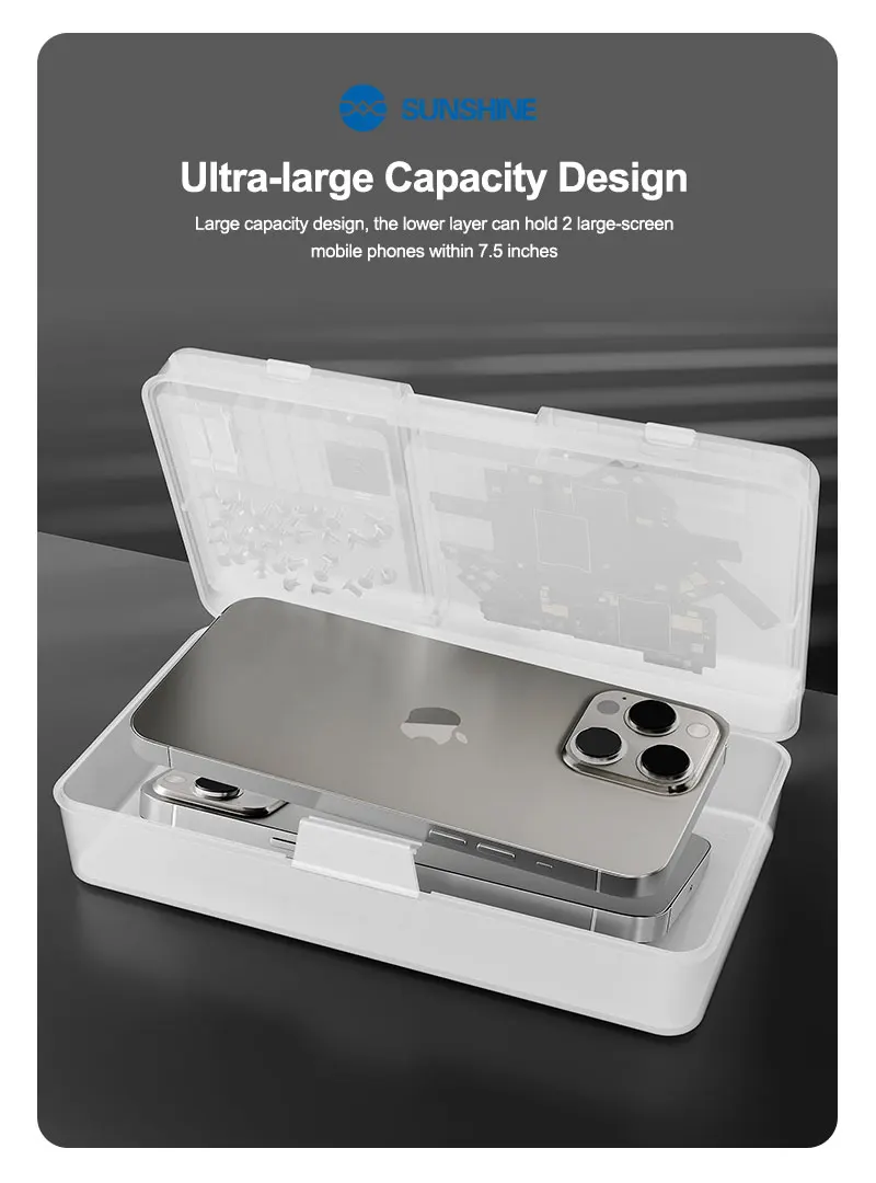 SUNSHINE SS-001A Pro Multi Functional Mobile Phone Repair Storage Box for Mobile Phone Repair Accessories Parts and Board