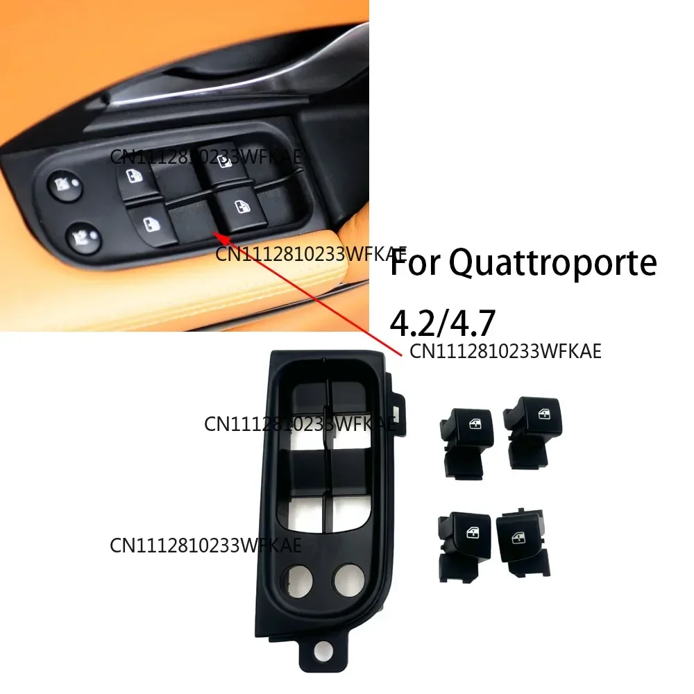 Power Main Window Master Switch Button And Panel Fit For Maserati Quattroporte 4.2/4.7 ,