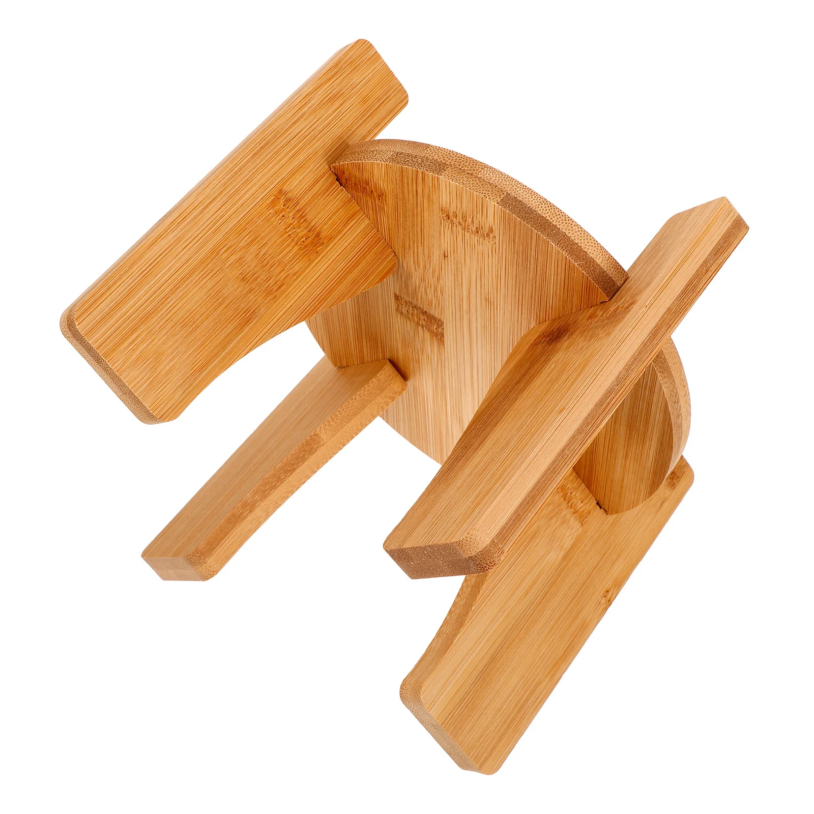 

Bamboo Base Stand Stable Round Drink Dispenser Holder for Beverage Vase Fish Tank Display Drink Dispenser Stand