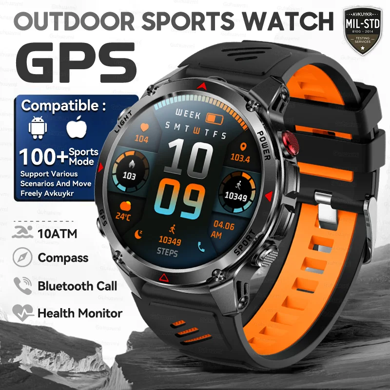 T-Rex 3 Pro Militaire kwaliteit AGPS Smart Watch 10ATM Waterdicht Dual-band GNSS Kompas Hoogtemeter AMOLED Zwemmen Sport Smart Watch Heren