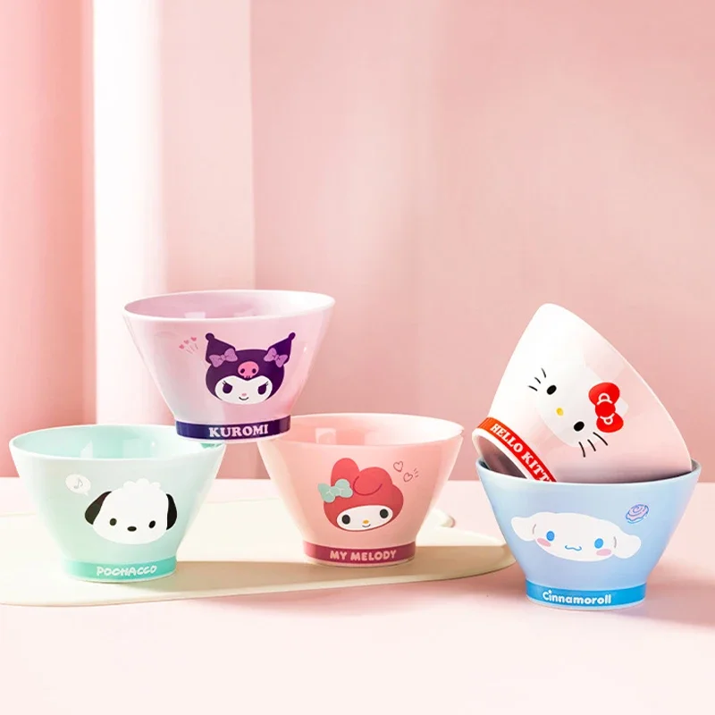 Sanrio Kawaii My Melody Huishoudelijke Keramische Kommen Kuromi Hello Kitty Anime Cartoon Mode Prachtige Servies Rijst Eten Kommen