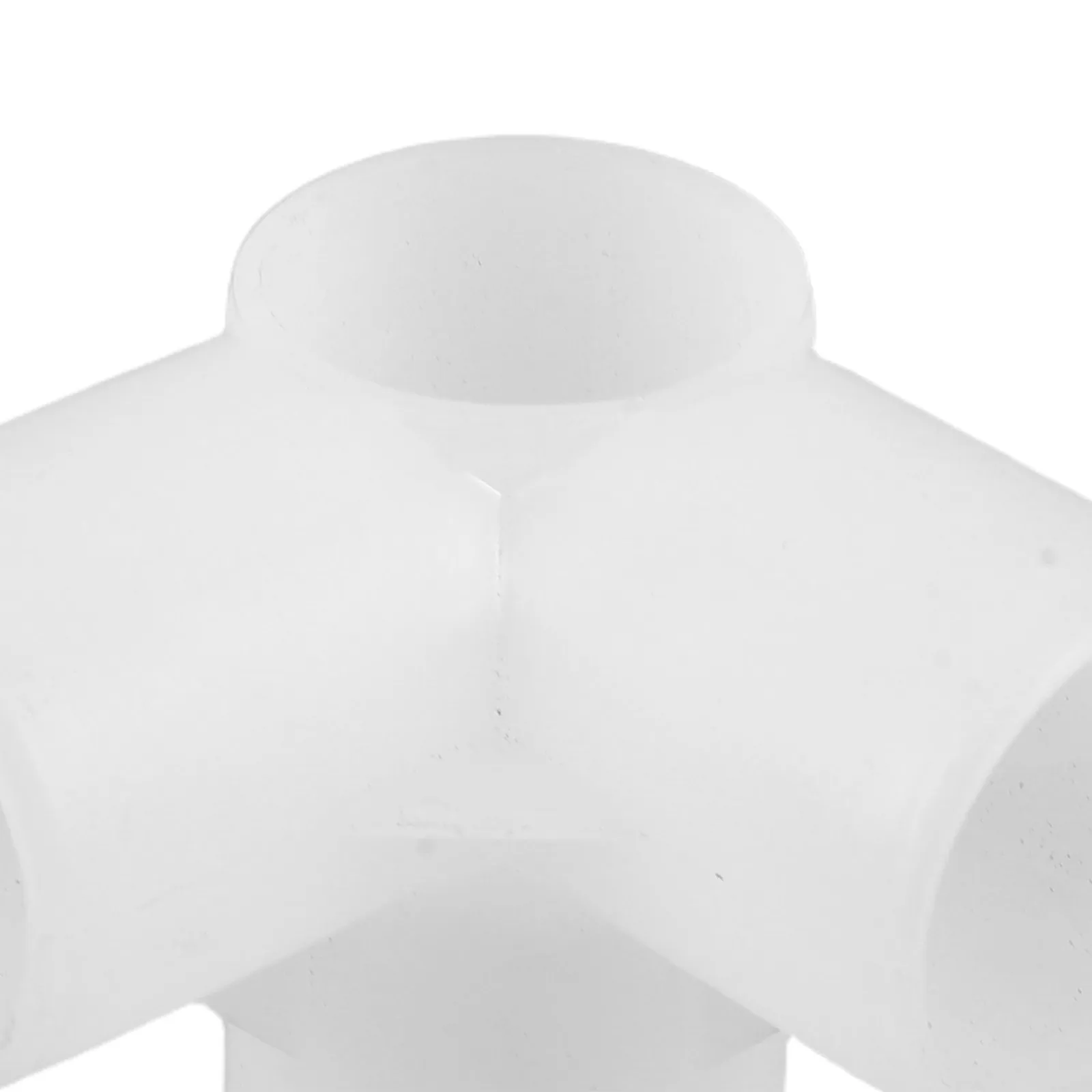 10Pcs Closet Rod Connector Joint 3-Way Plastic Furniture Fittings for Wardrobe Shoe Rack Canvas Inner Diameter 24.5mm Reinforced
