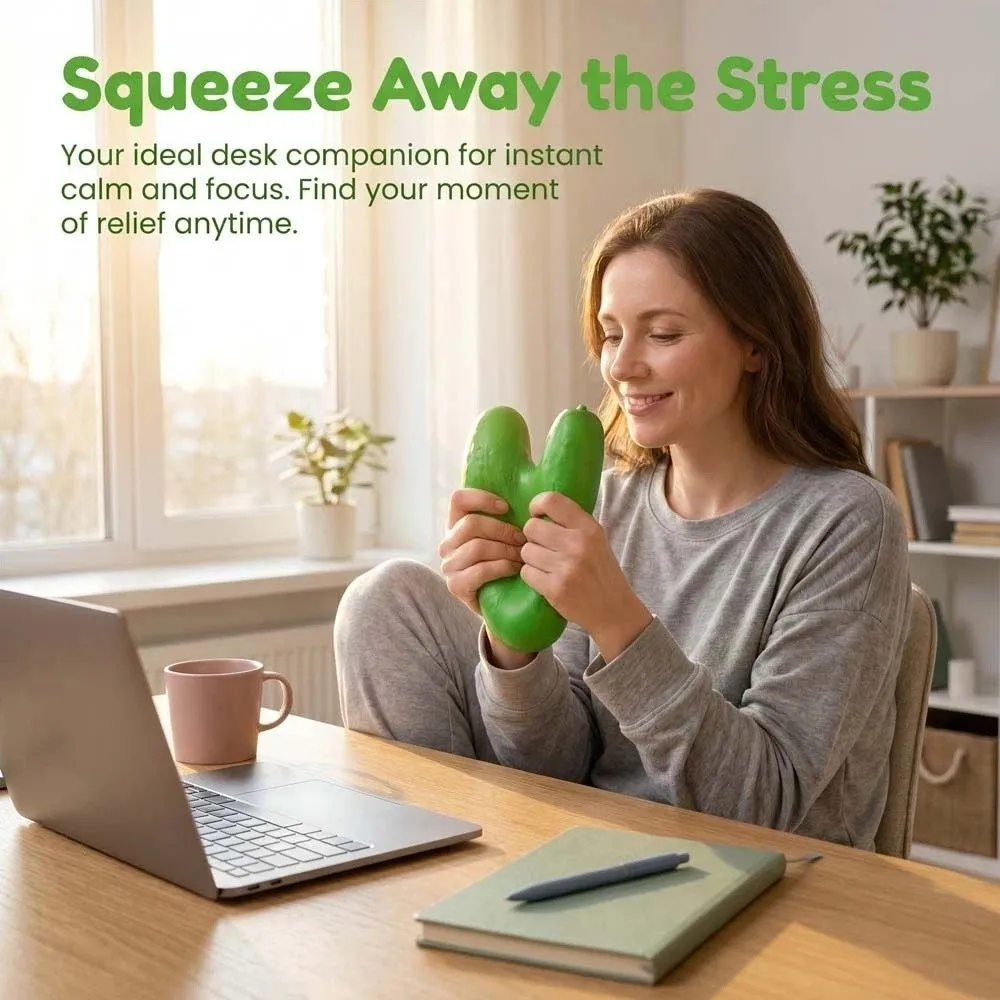 Release Hand Bitter Gourd Squeeze Relax Gift Sensory Simulated Bitter Gourd Vent Stretch Elastic Slow Rebound Sensory Play