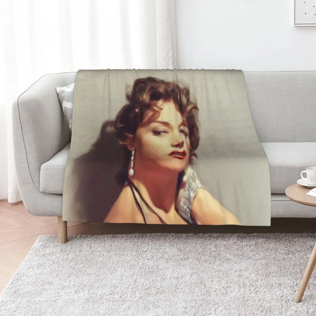 Gloria Grahame, Movie Legend Throw Blanket Large for babies Winter beds Plaid Fashion Sofas Summer Beddings Blankets