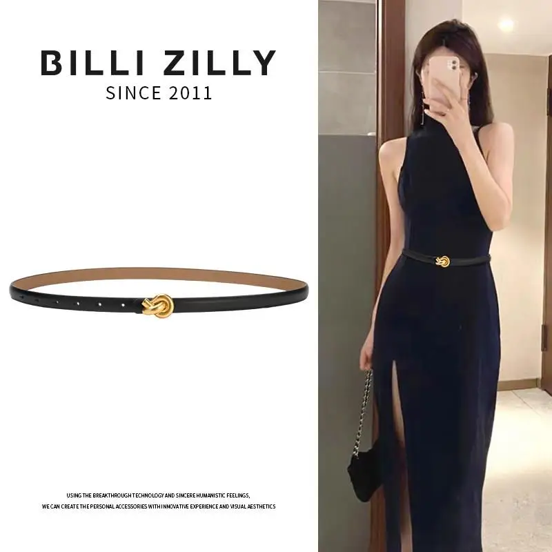 Women's Design Sensation Small Audience Twisted Button Retro Skirt Coat Beautiful Belt 2026 New Style Fashion Accessory