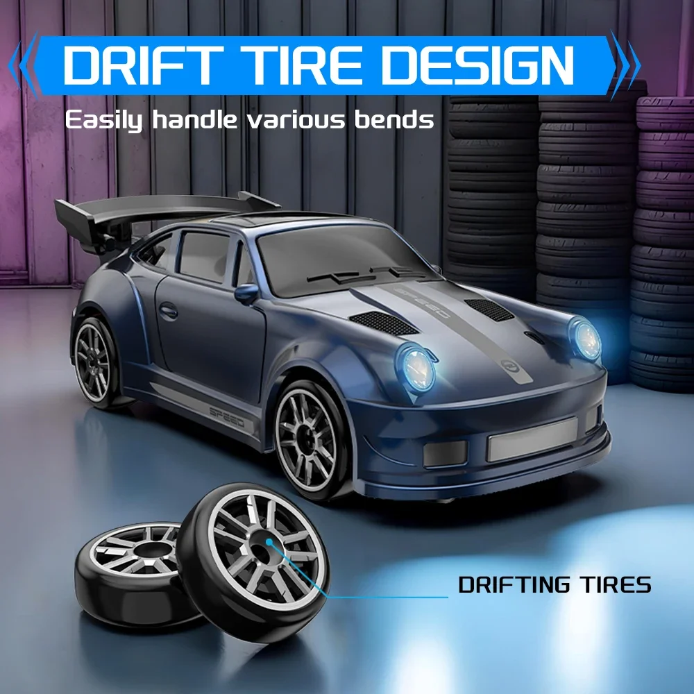 4WD 2.4GHZ RC Simulation Mini Drift Car Palm Racing Model Desktop Toys 1/64 Scale Remote Control Cars Kid Gift For Children Boys