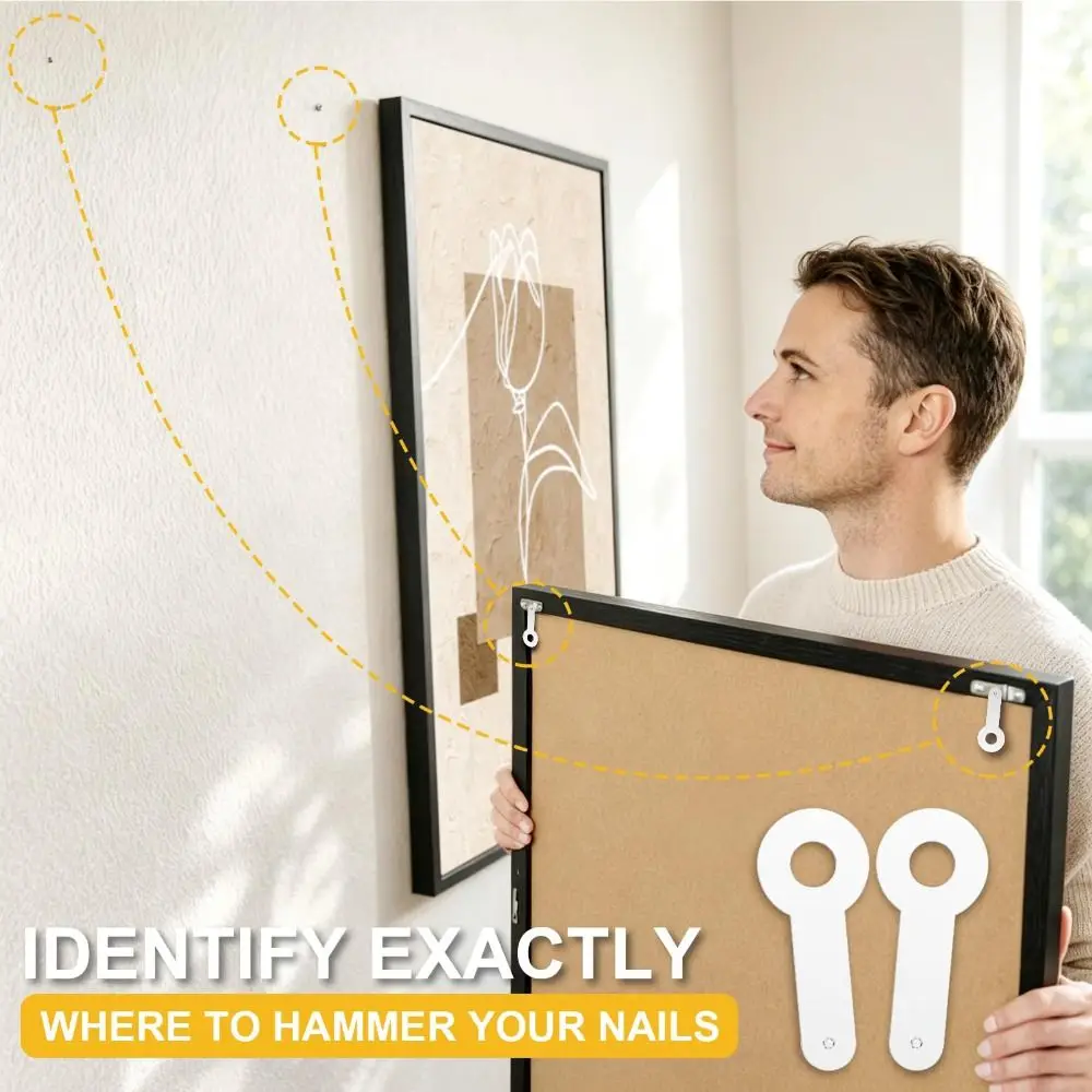with Level Picture Hanging Kit Multi-Purpose Quick Position Wall Hanging Kit Compact Picture Hang Level Tool Photo Display