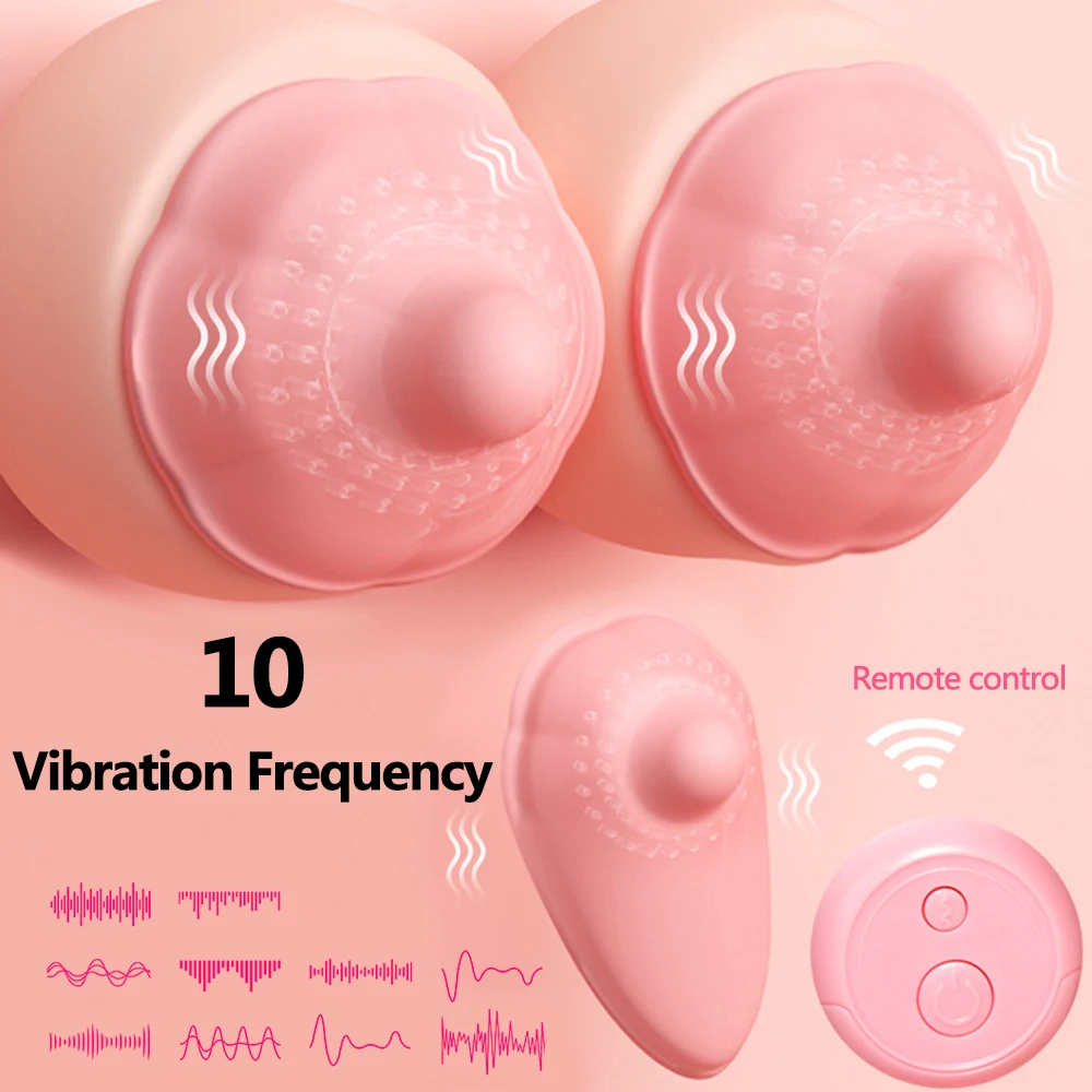 Vibrating Stimulate Breast Growth Remote Control Sucker Nipple Stimulator Vibrator Female Adult Sex Toys for Women Couples