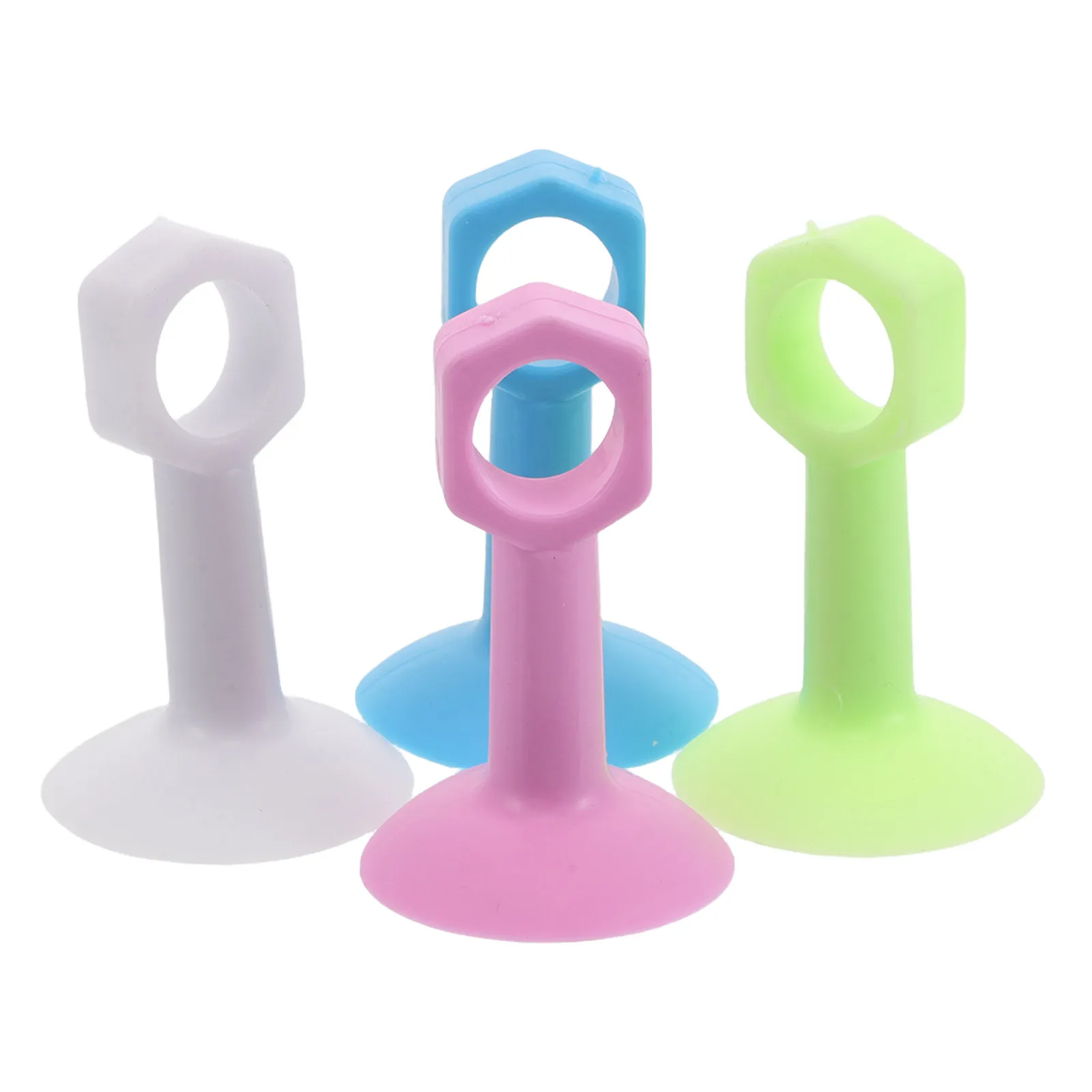 

4Pcs Silicone Door Handle Stopper No Drill Quiet Close Anti-Collision Door Silencers for Bedroom Apartment Wall Protector Noise