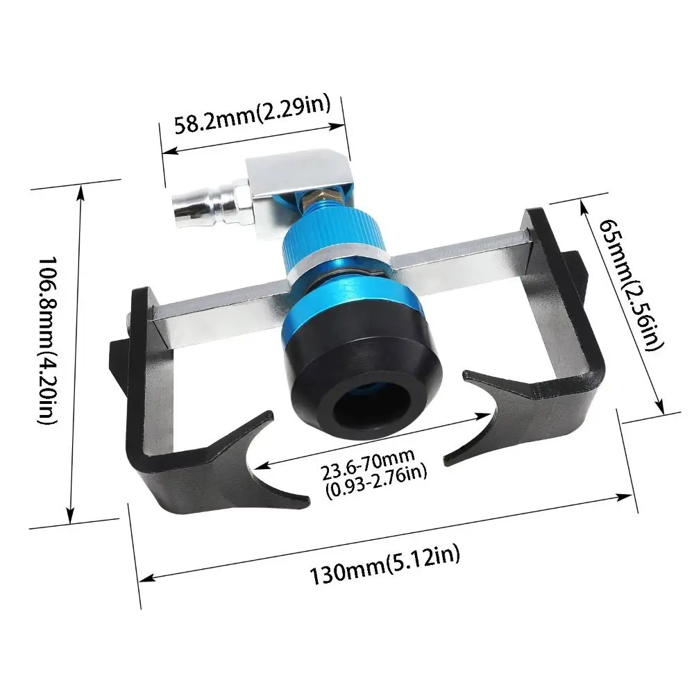 Universal Brake Fluid Bleeder Adjustable Connector Pneumatic Brake Exhaust Wrench Multiple Connectors Pressure Bleeder Tool