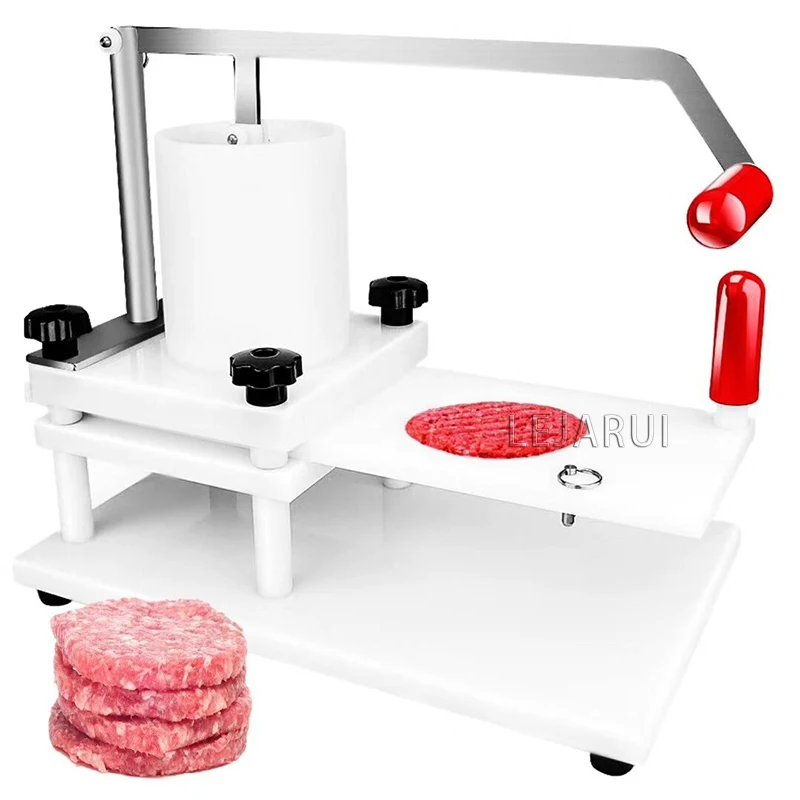 

Stainless Steel Manual Hamburger Patty Maker Big Size 130mm Hand Press Beef Burger Patty Machine