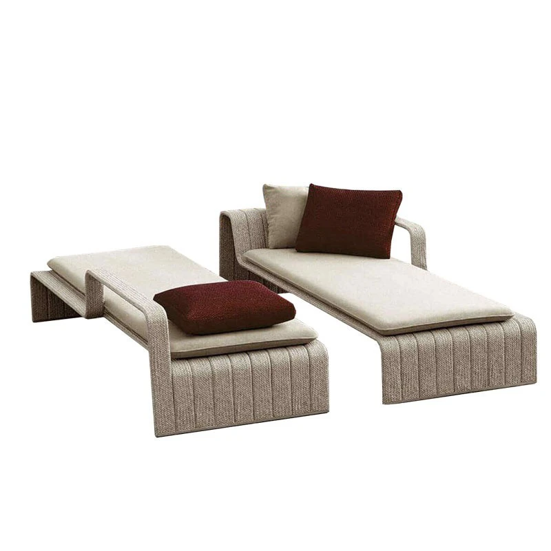

Outdoor bed, beach loungers, creative double bed courtyard outdoor leisure bed