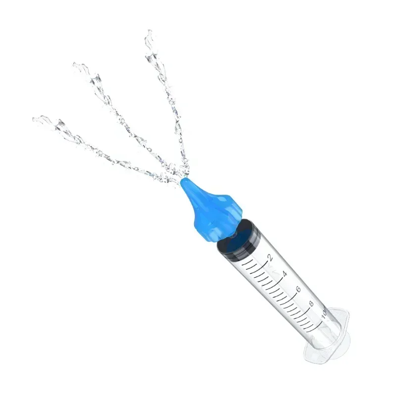 2Pcs Ear Cleaner Irrigation Kit Ear Wax Removal Tool Water Washing Syringe Comfortable Unique 10ML Health Care