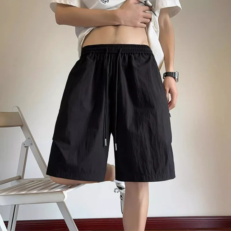 

Large Size Men's Shorts Loose Viscose Quick-Dry Summer Thin Beachwear Sports Casual 5 Inch for Men
