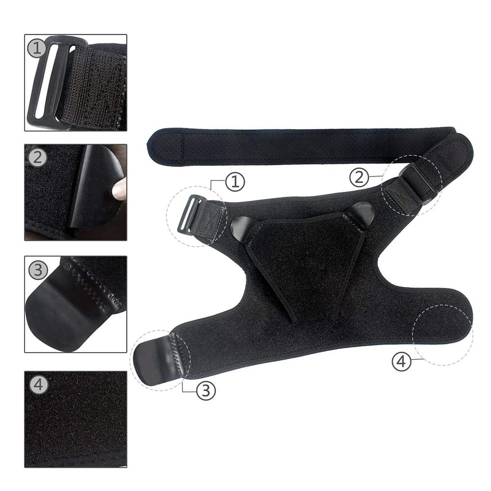 Supporto per spalla sportiva tutore per cintura fascia per cintura fascia per tracolla in Neoprene manicotti a compressione per la schiena