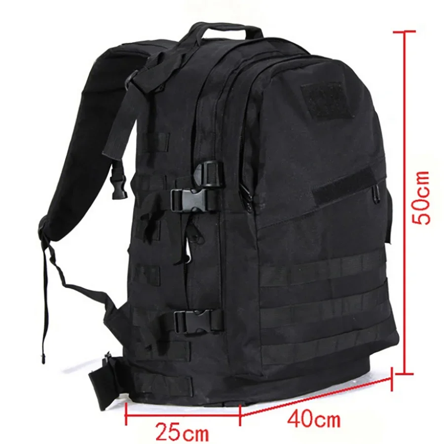 50 Liters Tactical Backpack For Men Waterproof Travel Backpacks Patches Camping Hunting Outdoor Sport Military Men\'s Army Bag