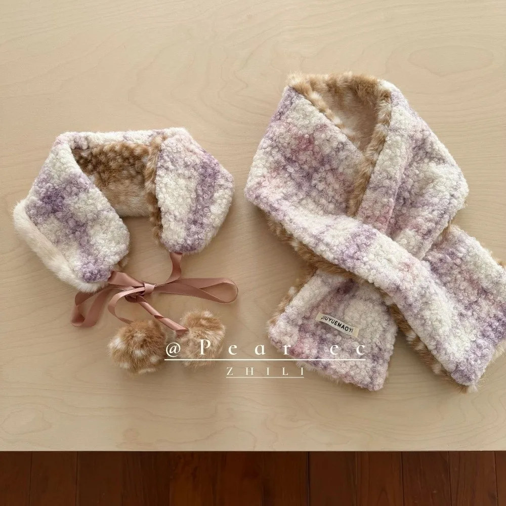 

Cute Keep Warm Winter Hooded Scarfs Neck Protection Thickened Women's Scarf breathable Cosy Hat for Women