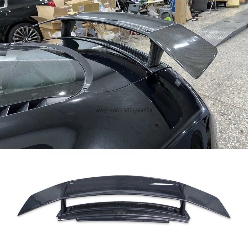 

High Quality GT -V Style Carbon Fiber Double Deck Rear Wing Spoiler for R8 V8 V10 2008-2015 Rear Trunk Lip