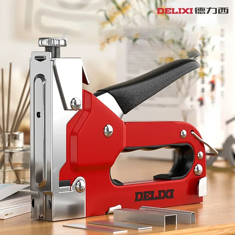 Imagem -03 - Manual Heavy Duty Nail Gun Air Grampeadores Rebite Carpintaria Pneumático Nails Gun Estofados Carpintaria Stepler Pregando Ferramentas 2024