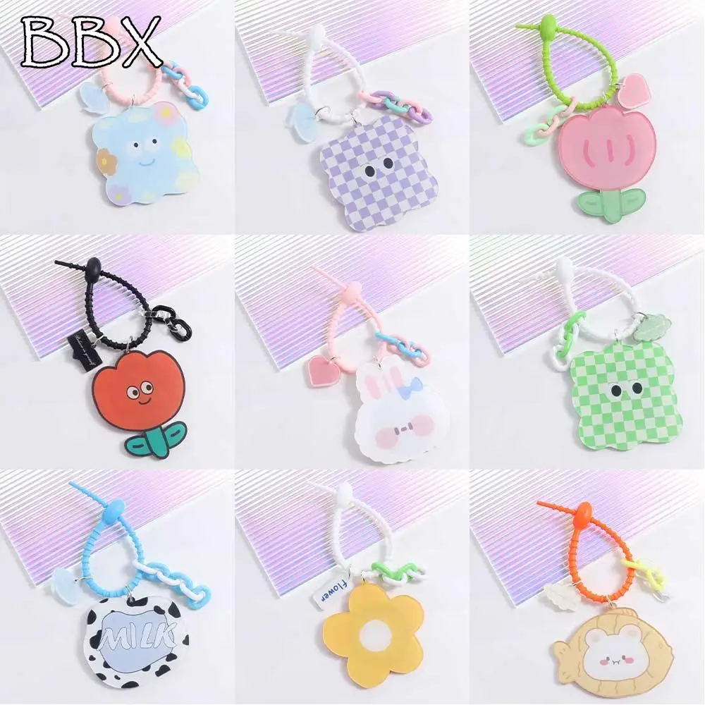 

Tulip Flower Flower Small Mirror Cartoon Keychain Acrylic Small Mirror Portable Flower Mirror Keyring Cartoon Mini