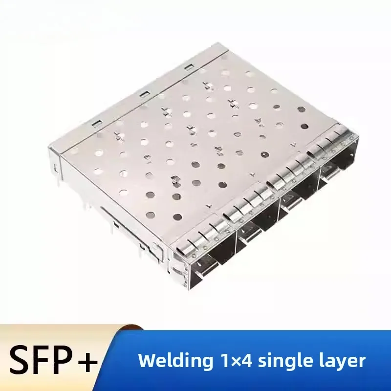 

1PCS SFP+fiber Cage 1 × 4 Single-layer 4-port Shielding Cover