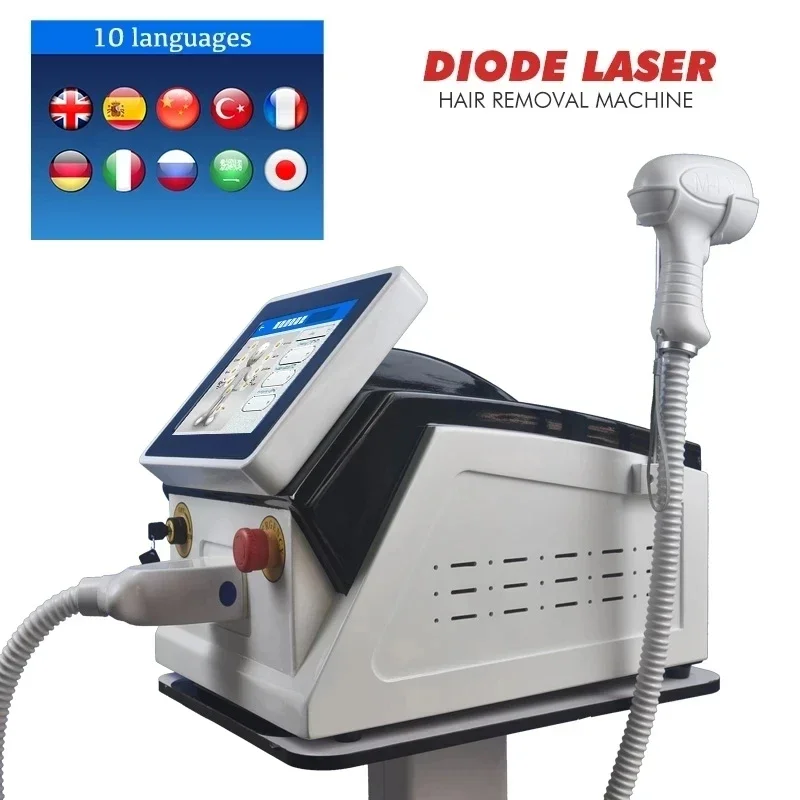 Diode Laser Permanent Hair Removal Machine 2024 Profesional 3000w 808nm 4 Wave Alexandrite 755nm Equipment