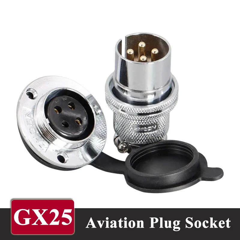

Copper Gold-plate GX30 Connector Reverse-mounted 4/5/6/7/8Pin Aviation Plug Socket DF30 Round Flange Male Female Head Joint