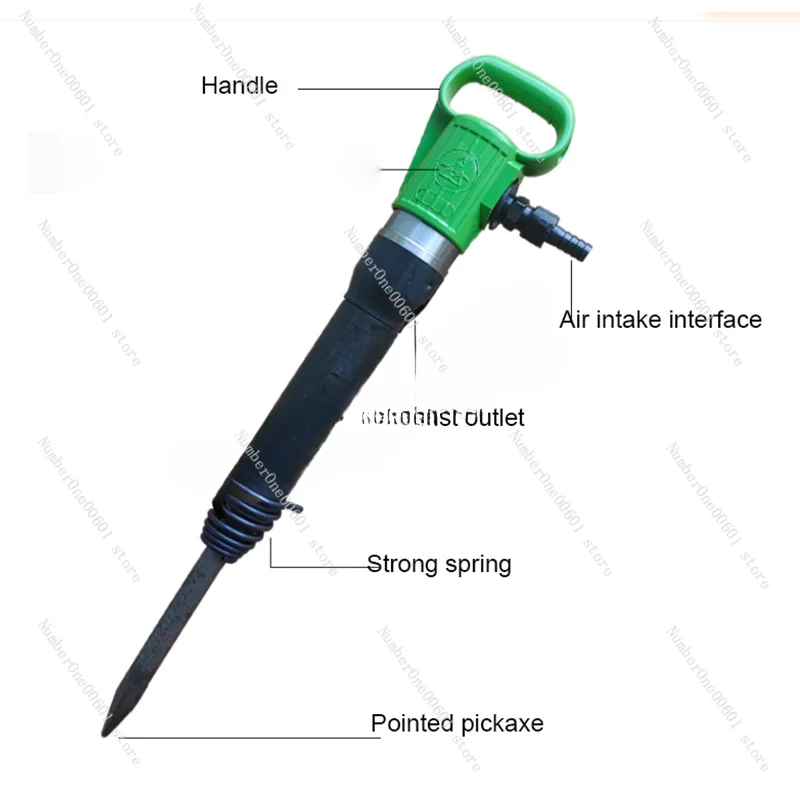 Small Air Hammer Rust Remover Cutting Drilling Chipping Pneumatic Tools Powerful Pneumatic Pick Handheld Gas Wind Shovel