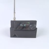 Black CNC Metal ATS MINI Pocket SI4732 DSP Radio, Full Band Mini Receiver, SW LW AM FM SSB,  Bracket+Antenna +USB