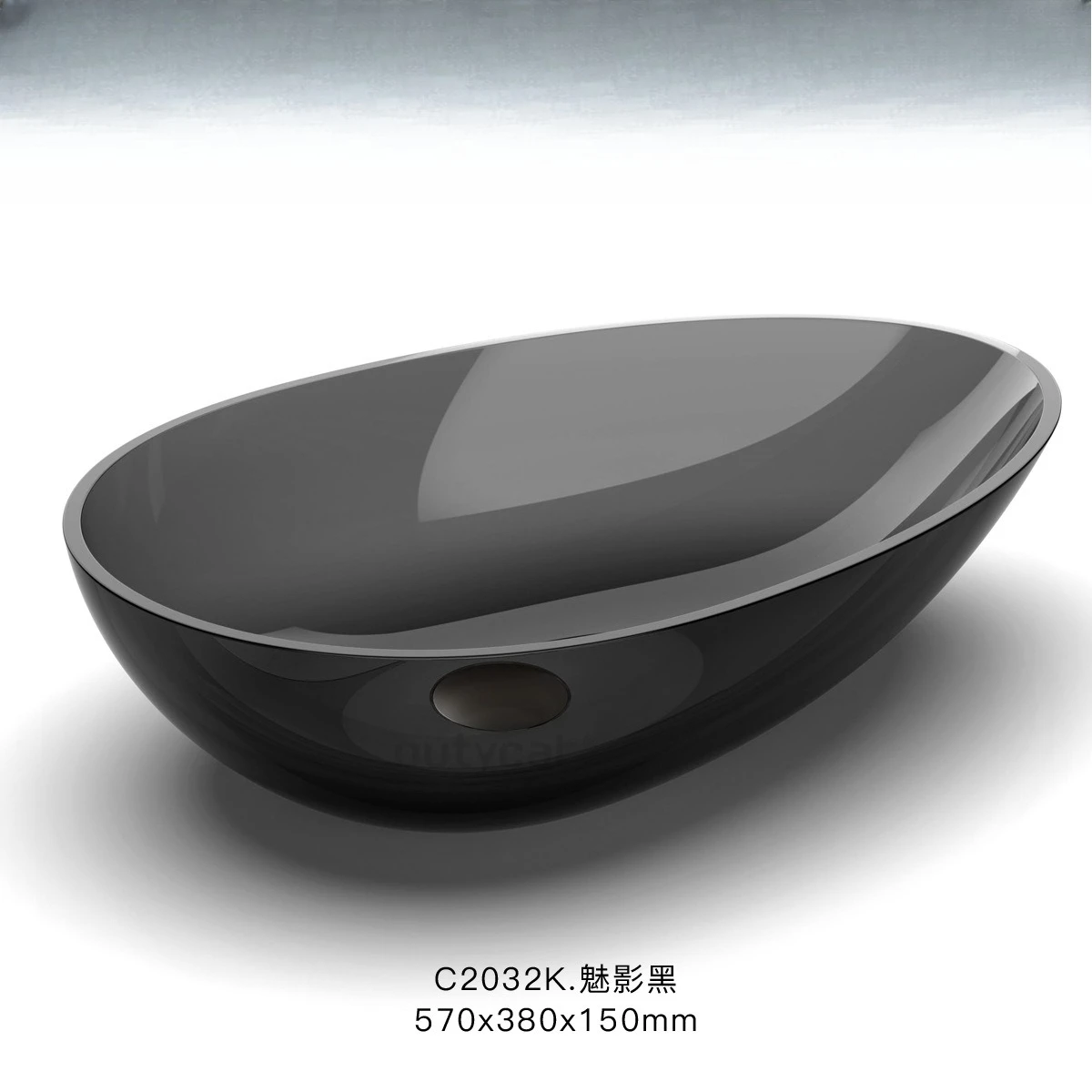 색상 투명 세면대 크리스탈 아트 세면대 B & B 컬러 세면대 가정용 투명 테이블 세면대