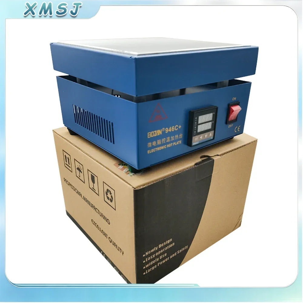 946C+ Electronic Hot Plate Preheat Digital Preheating Station LCD Touch Screen Repair 200x200mm For PCB SMD Heating